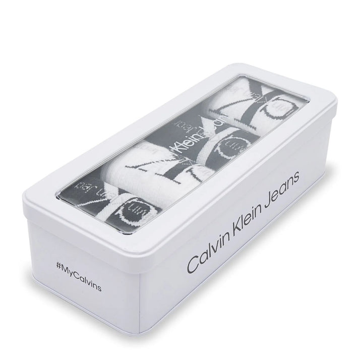 Calvin Klein 4 db-os Hosszú Szárú Zokni | Fekete-Fehér