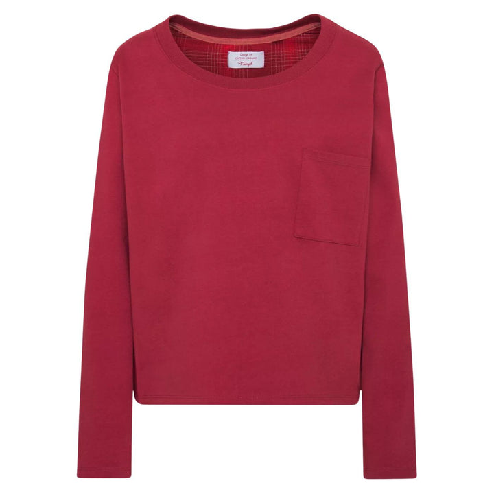 Triumph Mix & Match LSL Top | Hosszú Ujjú Pizsama Feslő | Piros