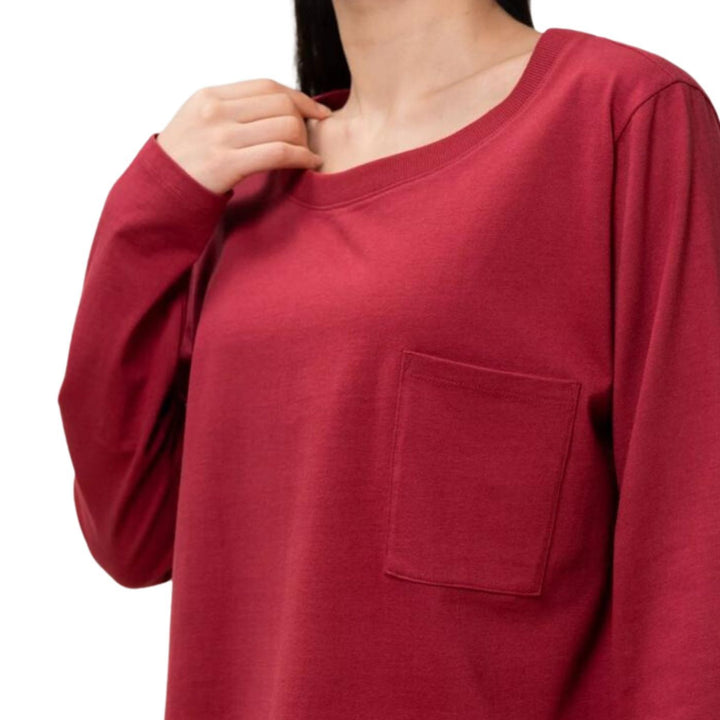 Triumph Mix & Match LSL Top | Hosszú Ujjú Pizsama Feslő | Piros