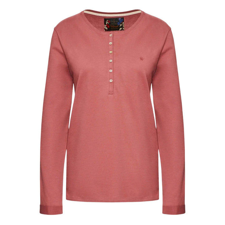 Triumph Mix & Match LSL TOP  | Gombos Pizsama Felső | Fakó Piros