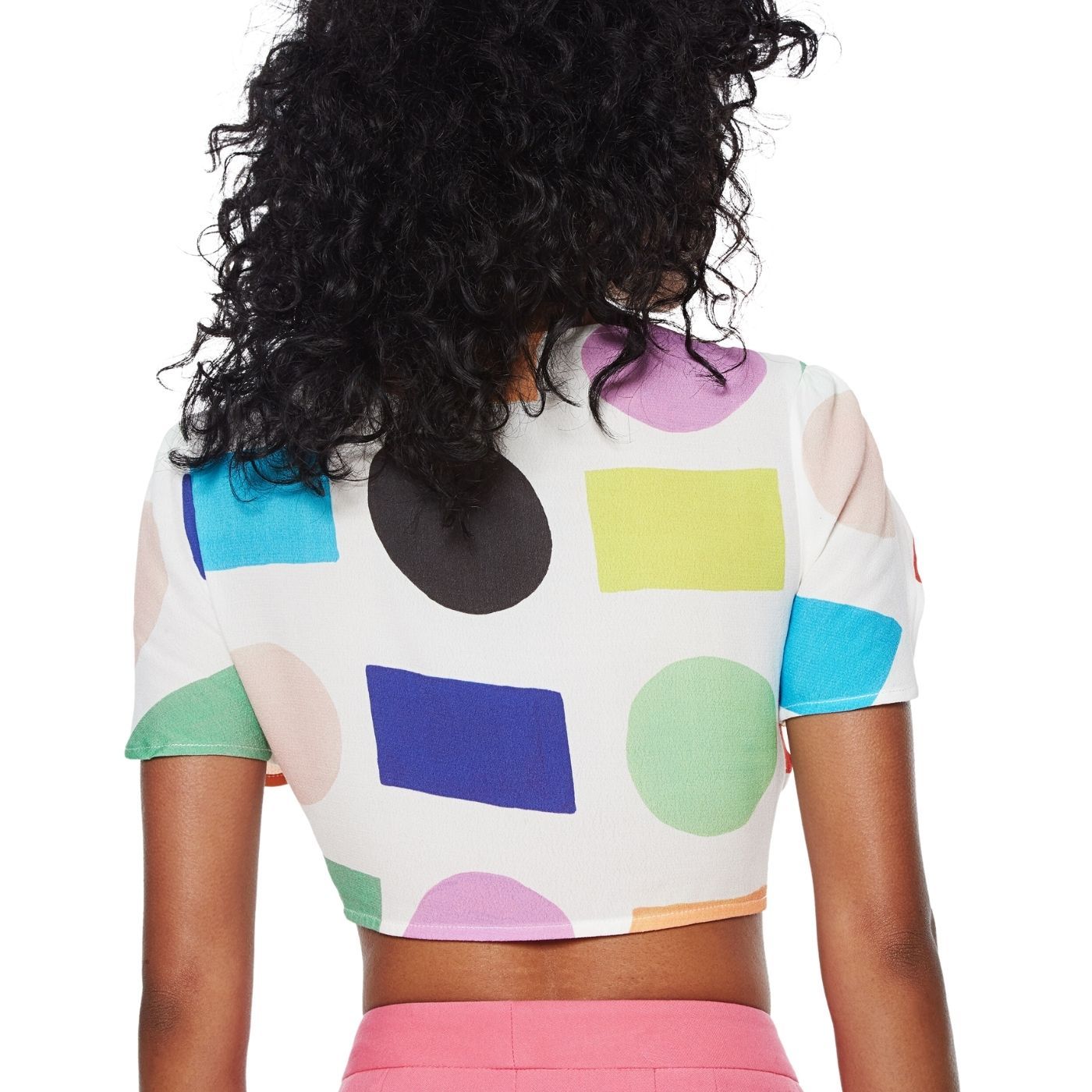 Desigual MIAMI Megkötős Crop Blúz | Mintás