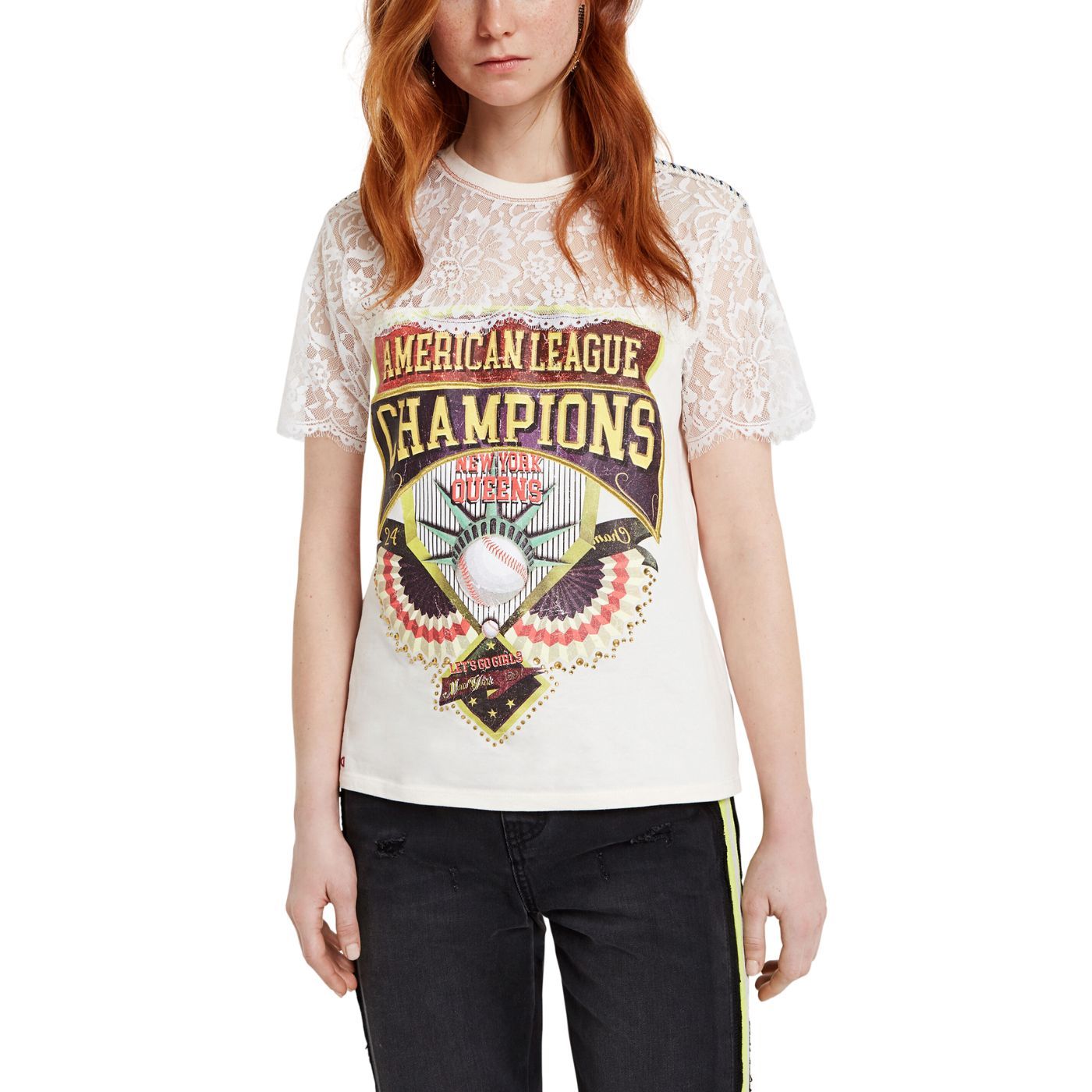 Desigual CHAMPIONS póló mintás