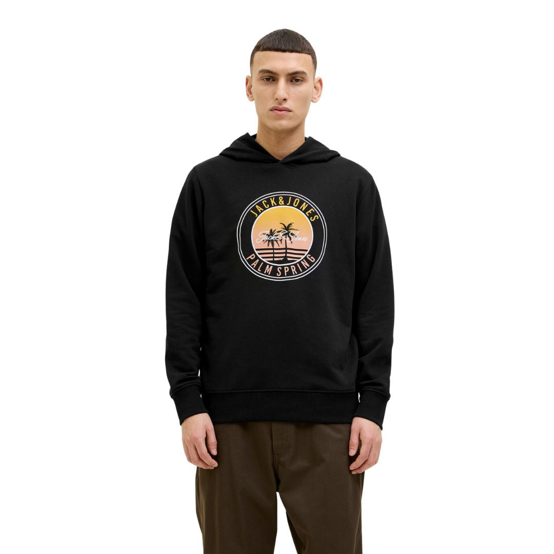 Jack&Jones Férfi Kapucnis Pulóver I Fekete