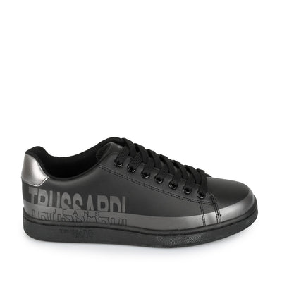 Trussardi Jeans Sneaker Synthetic I Fekete Ezüst