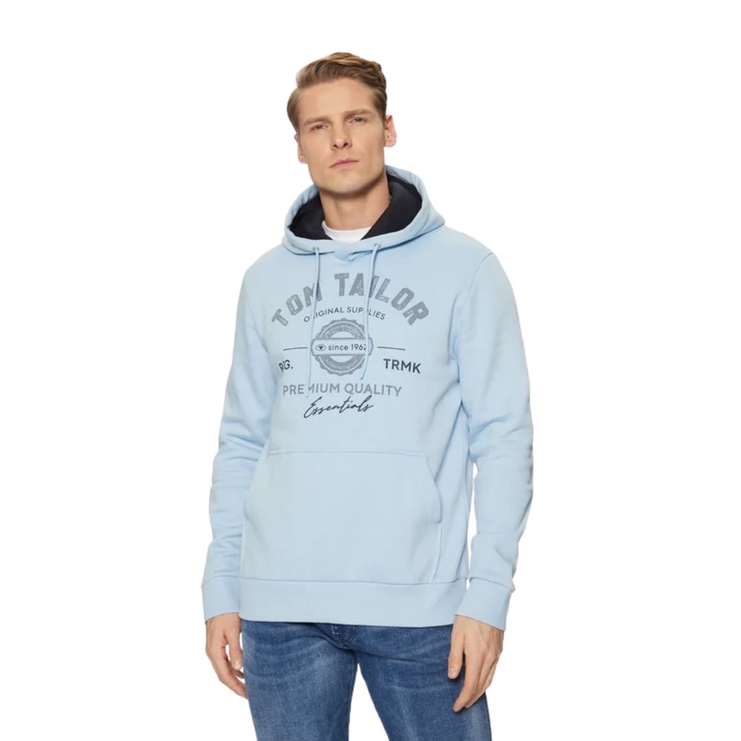Tom Tailor férfi Hoodie Pulóver | Kék