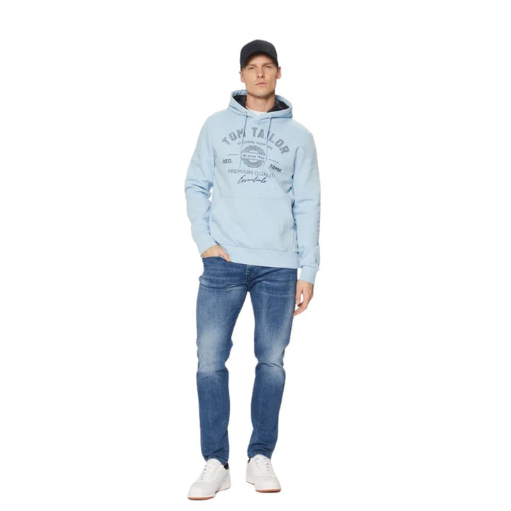 Tom Tailor férfi Hoodie Pulóver | Kék