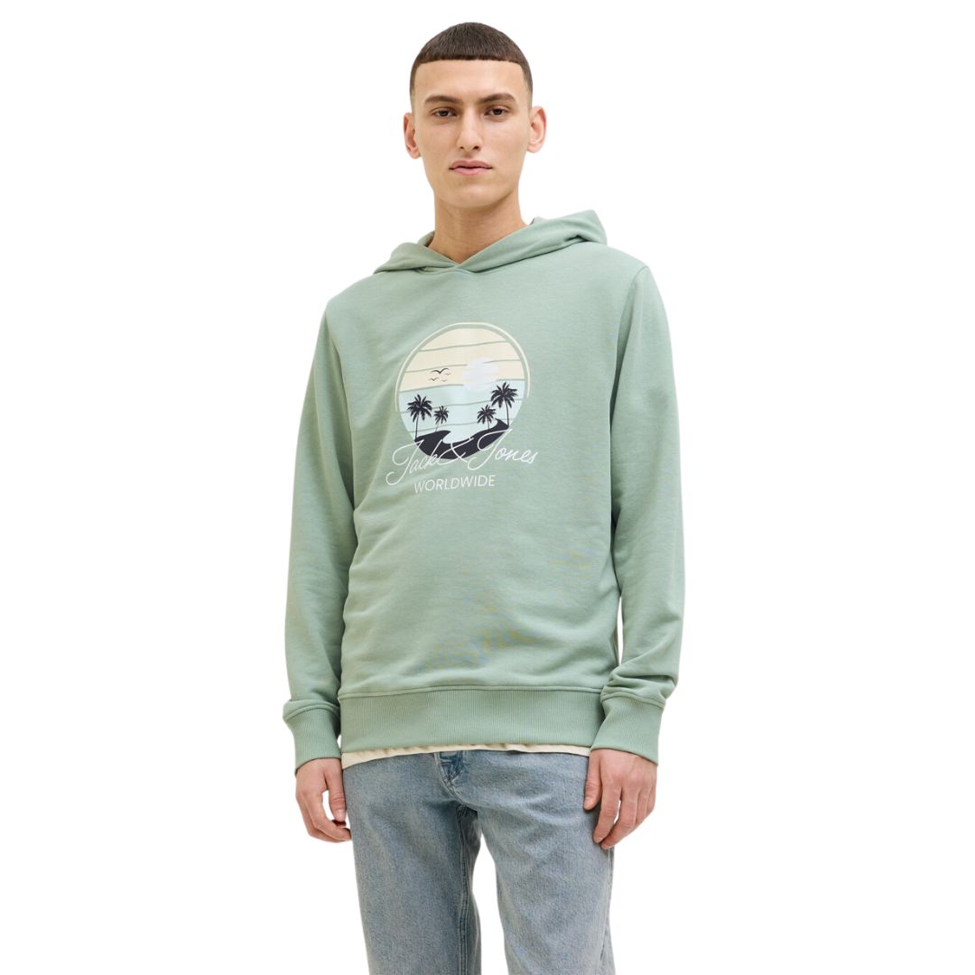 Jack&Jones Férfi Kapucnis Pulóver I Zöld