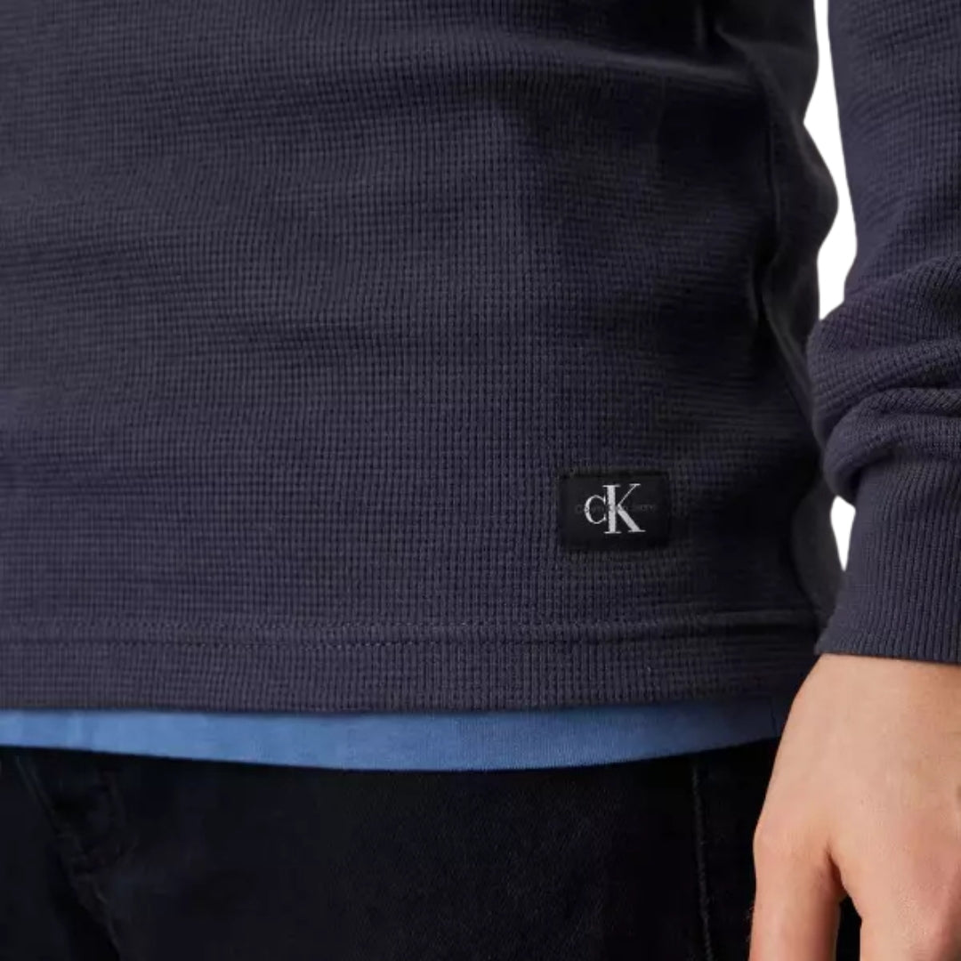Calvin Klein Férfi Pulóver I Sötétkék