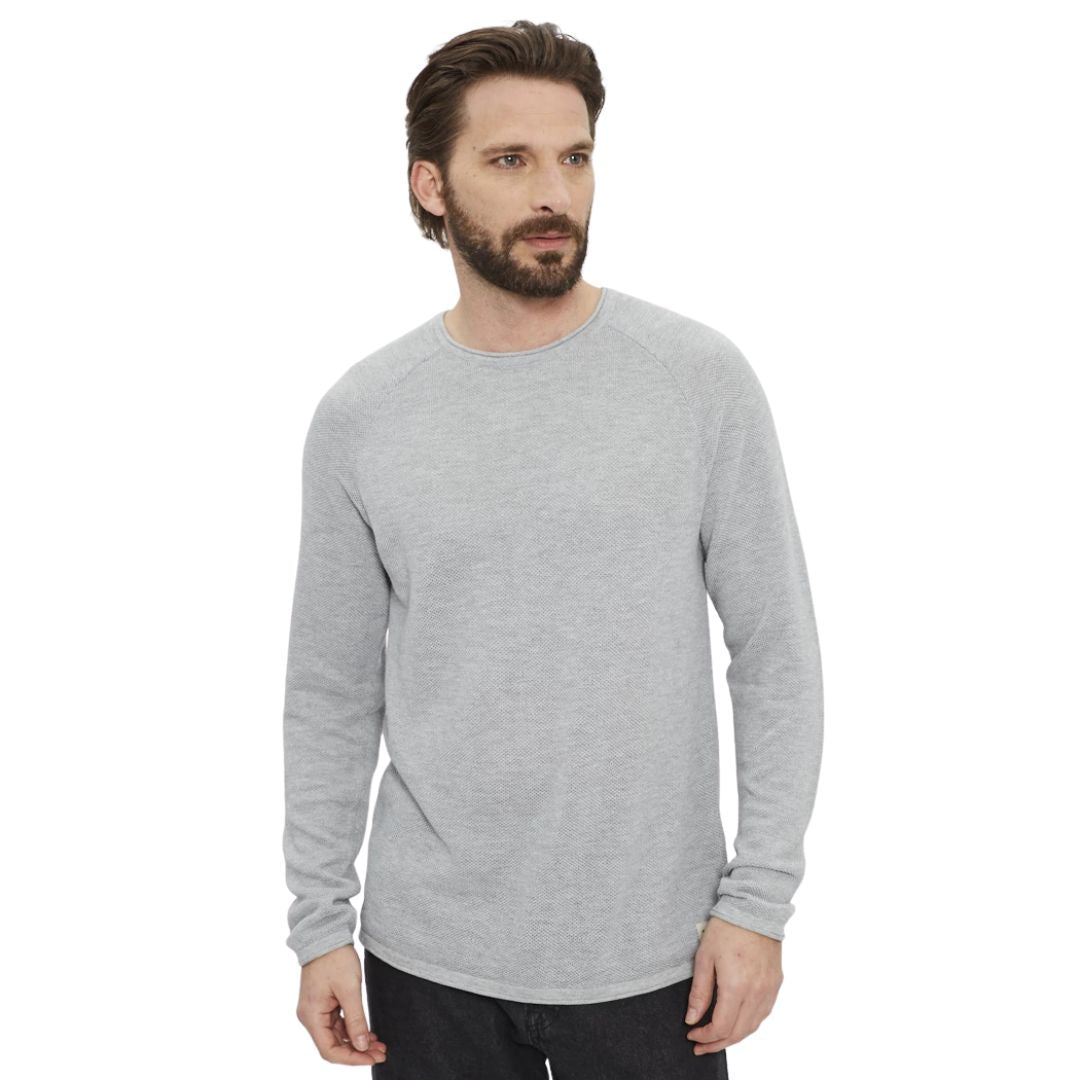 Jack&Jones Férfi Knit Crew Neck Pulóver I Szürke