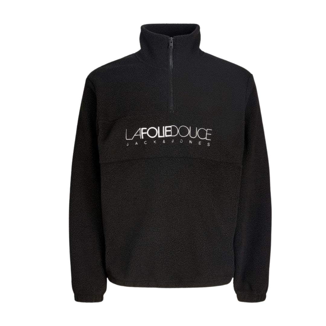 Jack & Jones Folie Teddy Férfi  Pulóver I Fekete