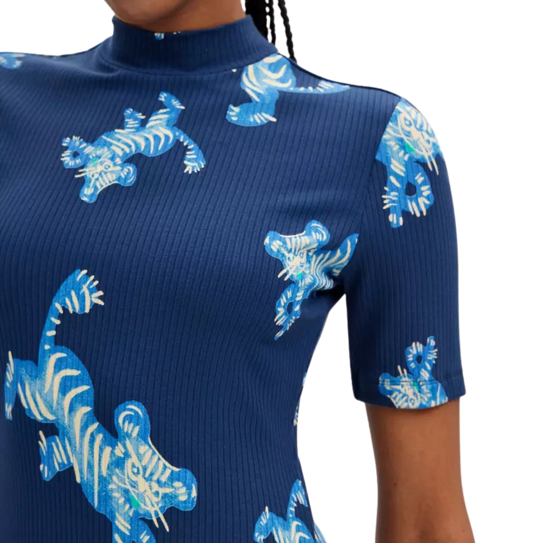 Desigual Női Tigers Lacroix Ruha I Kék