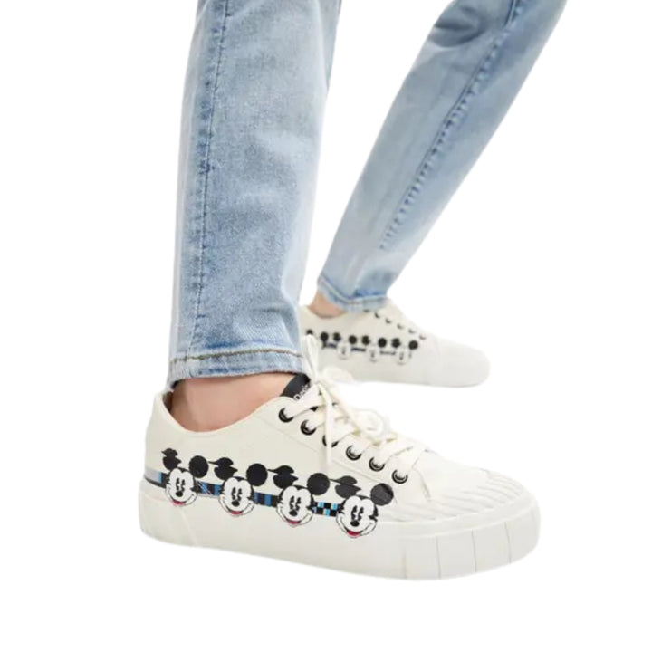 Desigual Női Mickey Mouse Sneakers | Fehér