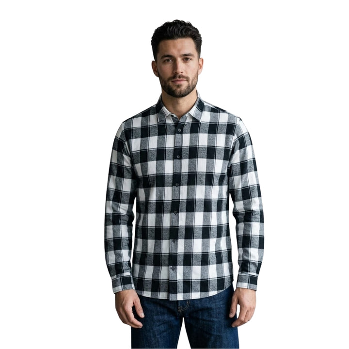 Jack & Jones Joshua Buffalo Ing | Fekete Kockás