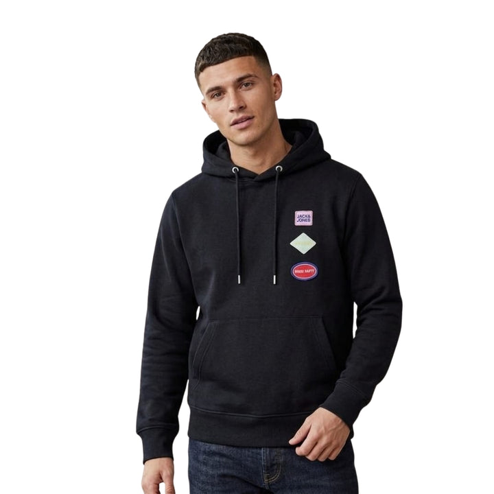 Jack & Jones Folie Badge Férfi Pulóver I Fekete