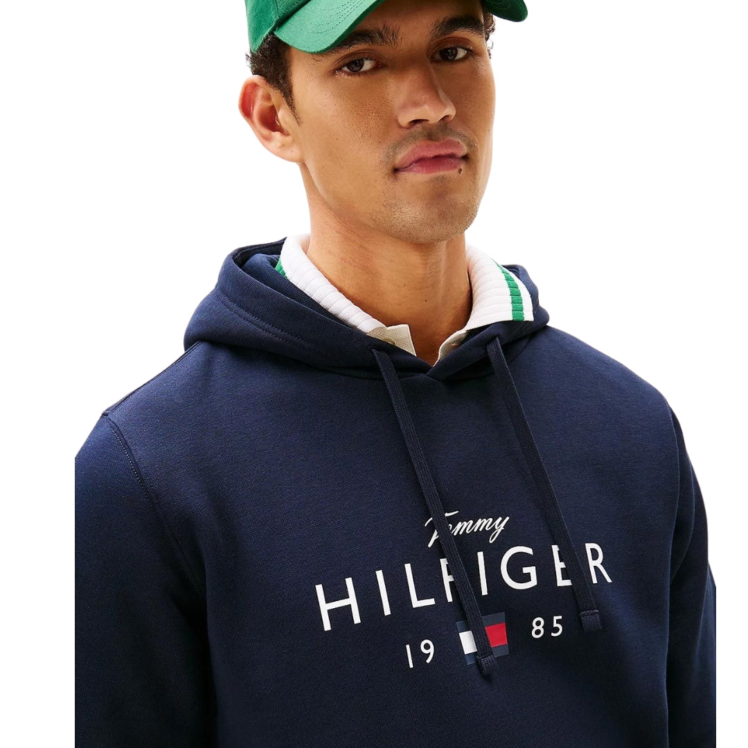 Tommy Hilfiger Férfi Pulóver I Sötétkék