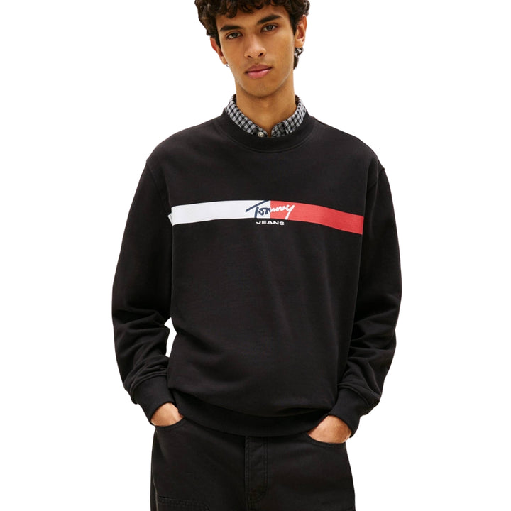 Tommy Hilfiger Férfi Pulóver I Fekete