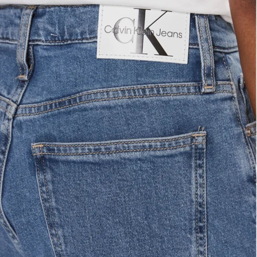 Calvin Klein Mom Jeans Női Farmernadrág | Kék