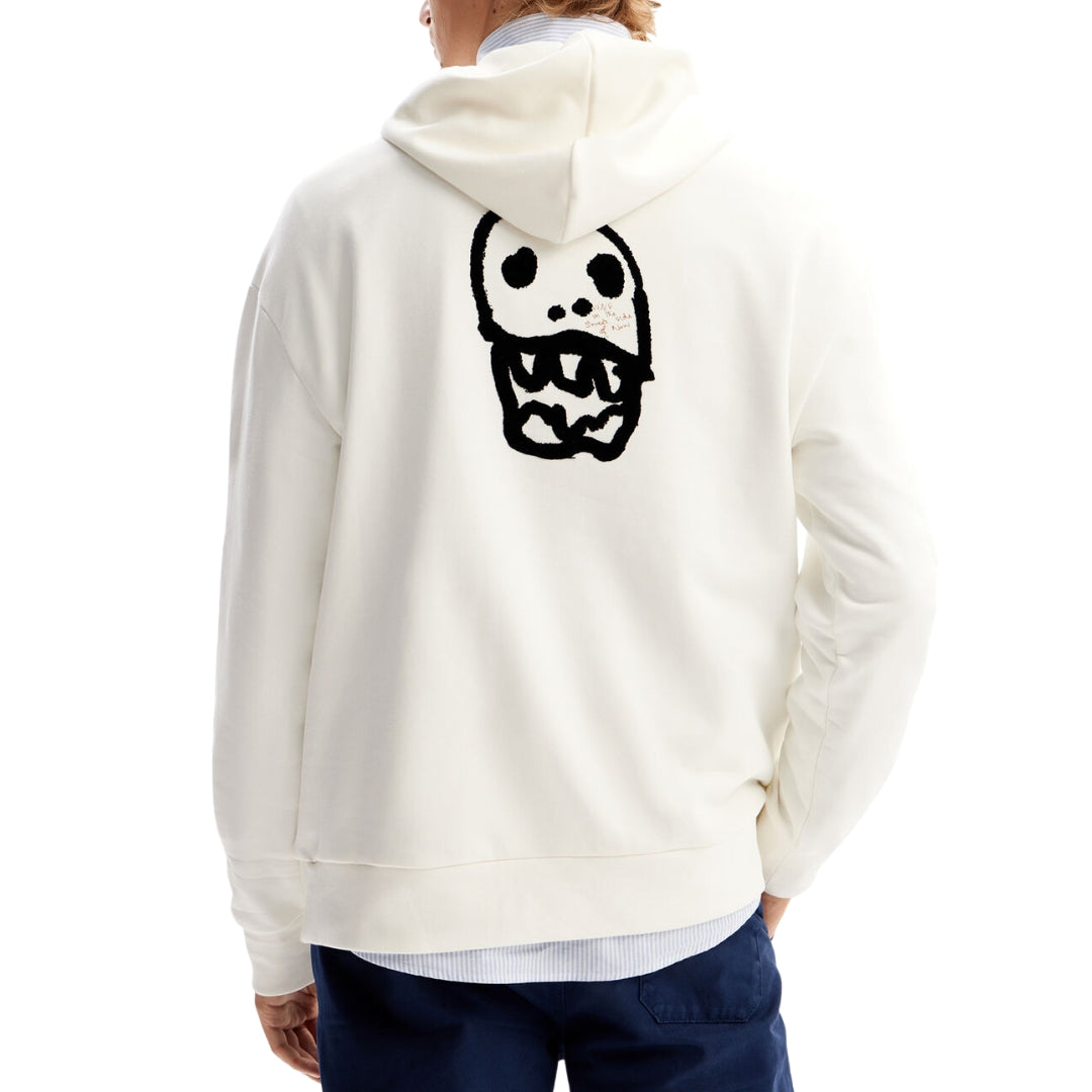 Desigual Férfi Alan Pulóver | Fehér