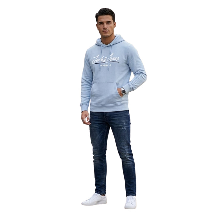 Jack & Jones Férfi Kapucnis Pulóver I Kék