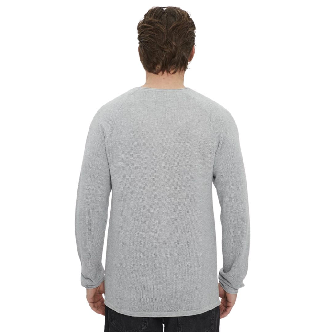 Jack&Jones Férfi Knit Crew Neck Pulóver I Szürke