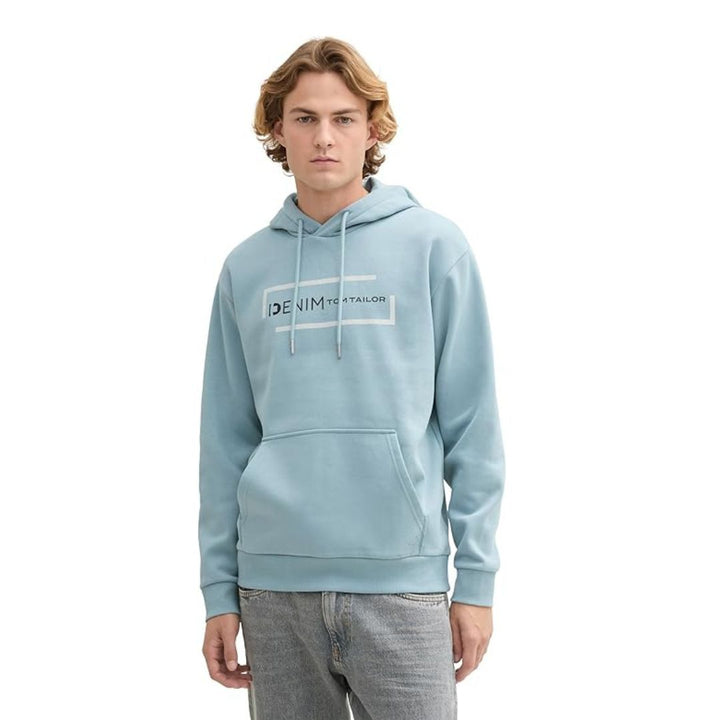 Tom Tailor Férfi Kapucnis Pulóver I Kék