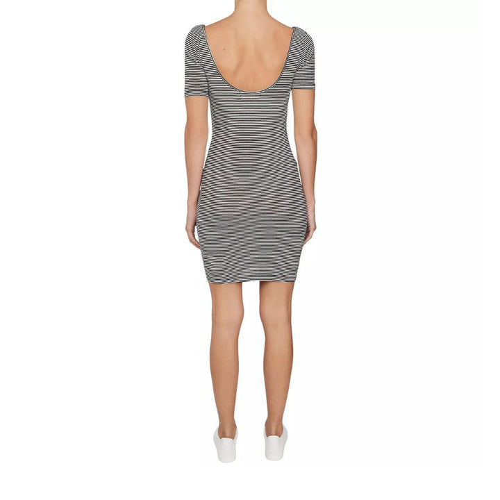 Calvin Klein Monogoram Stripe Ruha | Fekete