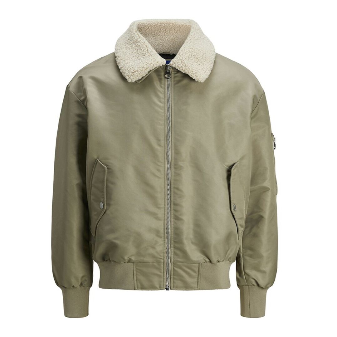 Jack and Jones Férfi Bomber Dzseki I Khaki