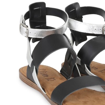 s.Oliver  Női Szandál I Fekete-Ezüst