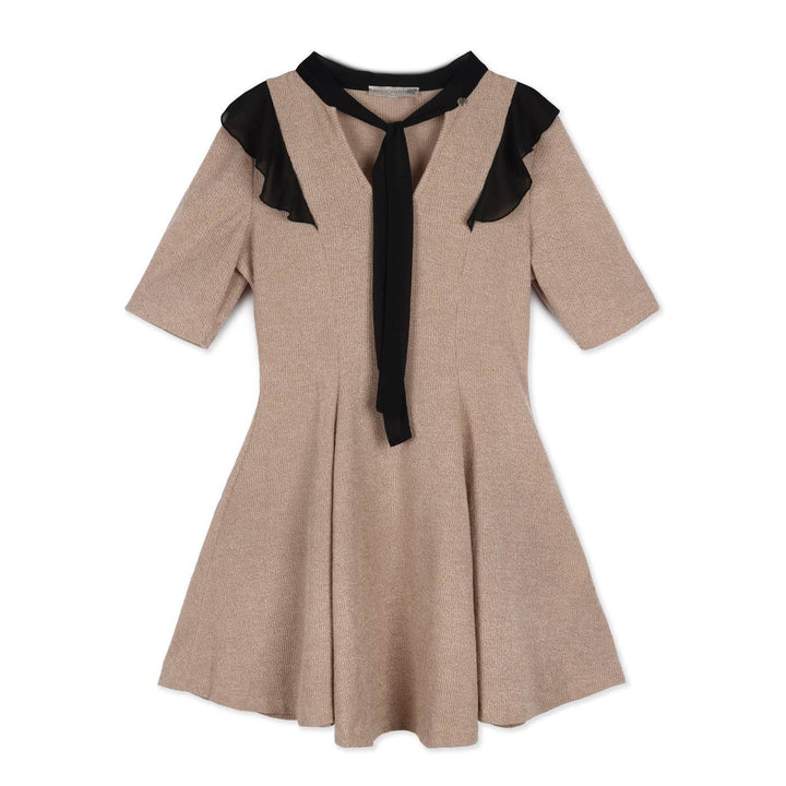 Rinascimento Rövid Ujjú Kötött Ruha | Púderrózsaszín