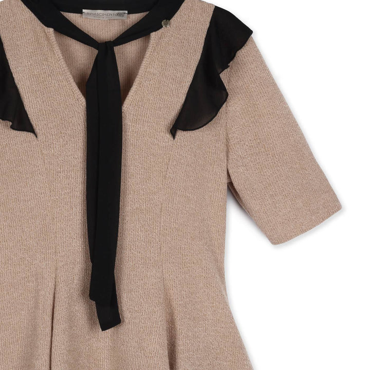 Rinascimento Rövid Ujjú Kötött Ruha | Púderrózsaszín