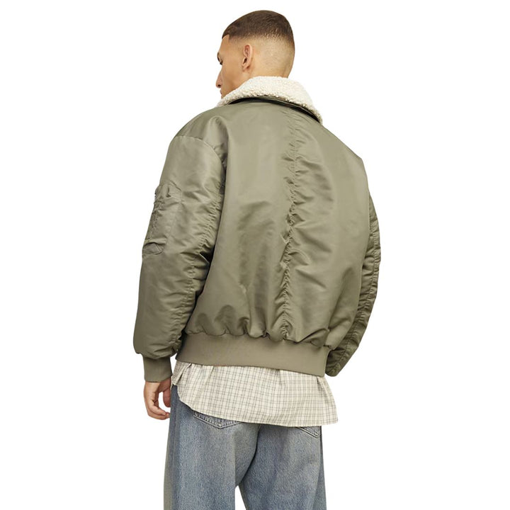 Jack and Jones Férfi Bomber Dzseki I Khaki