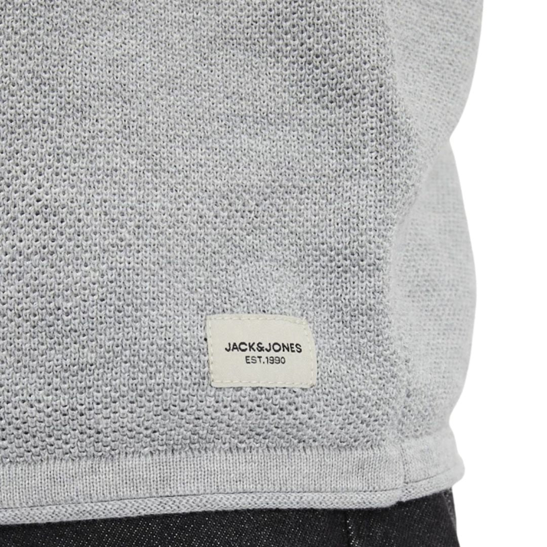 Jack&Jones Férfi Knit Crew Neck Pulóver I Szürke