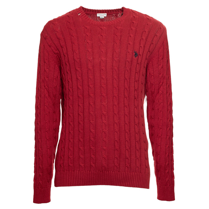 U.S. Polo Assn Férfi Kötött Pulóver I Piros