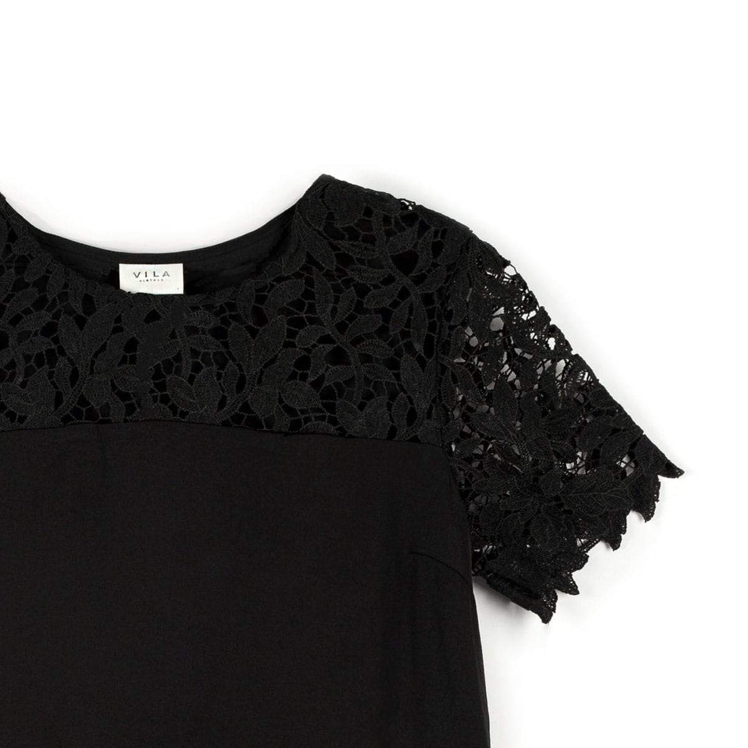 Vila Elegáns Blúz | Fekete