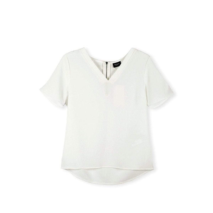 Vila Krepp Blúz | Fehér