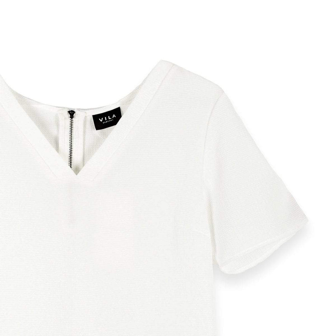 Vila Krepp Blúz | Fehér