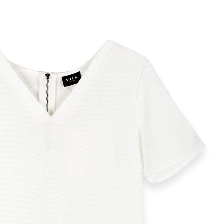 Vila Krepp Blúz | Fehér