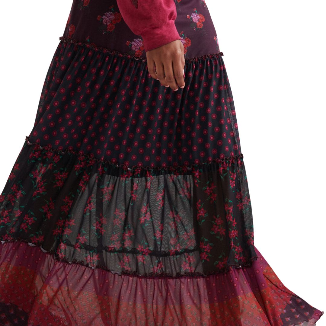 Desigual Fal Splasha Szoknya | Burdo Mintás