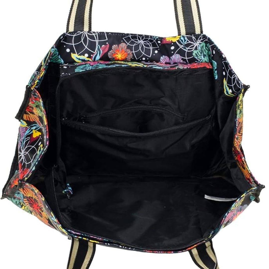 Desigual Bolso Inflight Foldable Maui Táska | Fekete Mintás