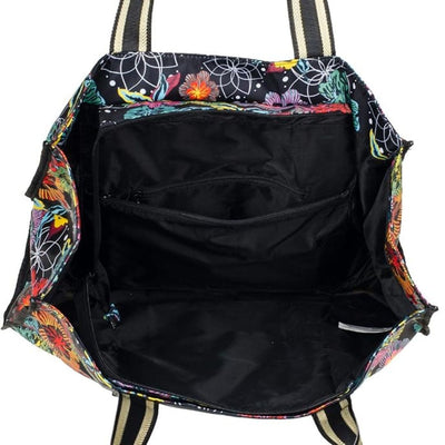 Desigual Bolso Inflight Foldable Maui Táska | Fekete Mintás