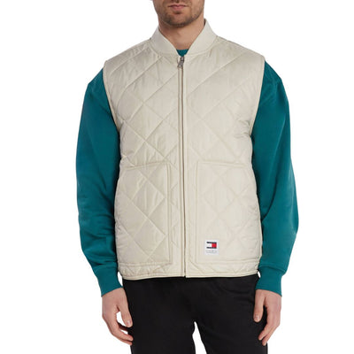 Tommy Hilfiger Newsprint Férfi Mellény | Krém