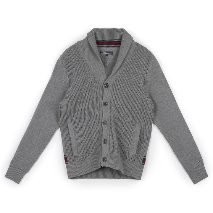 Tommy Hilfiger Férfi Vastag Kötött Kardigán