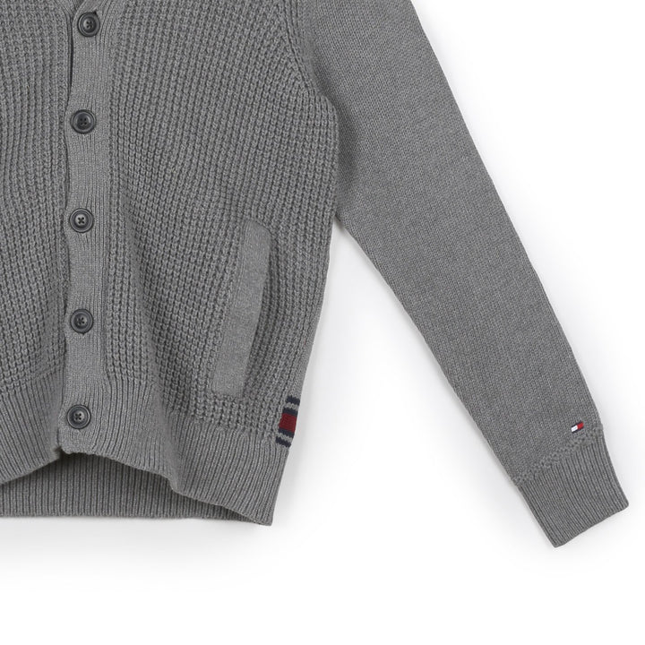 Tommy Hilfiger Férfi Vastag Kötött Kardigán
