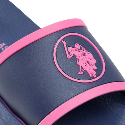 U.S. Polo Assn. Női Papucs | Sötétkék-Pink