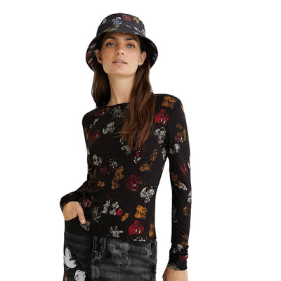 Desigual Női Mickey Lovers Felső I Fekete