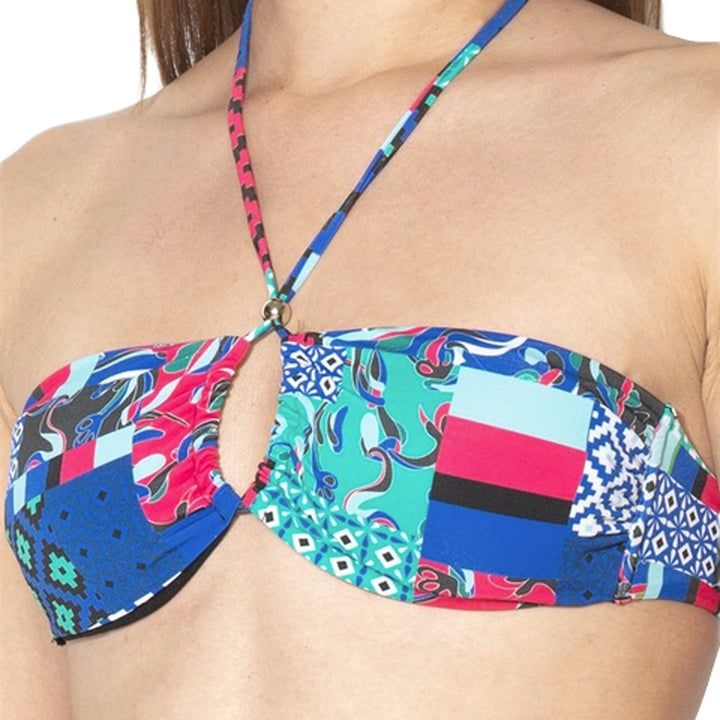 Desigual Biki Nagoya Japan Fürdőruha Melltartó | Kék Mintás