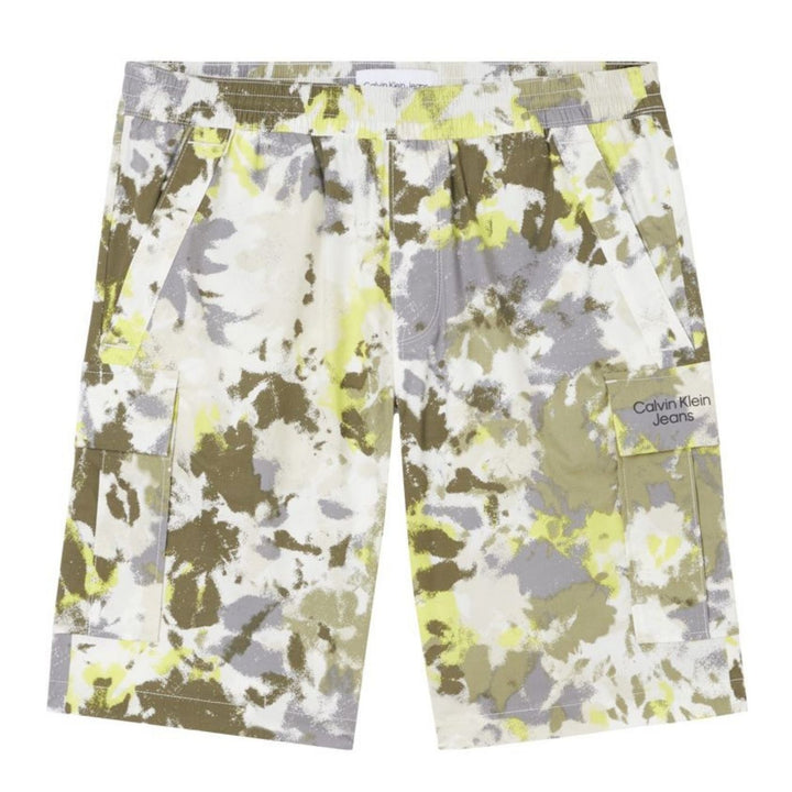 Calvin Klein Rövidnadrág Washed Cargo W0 I Khaki mintás