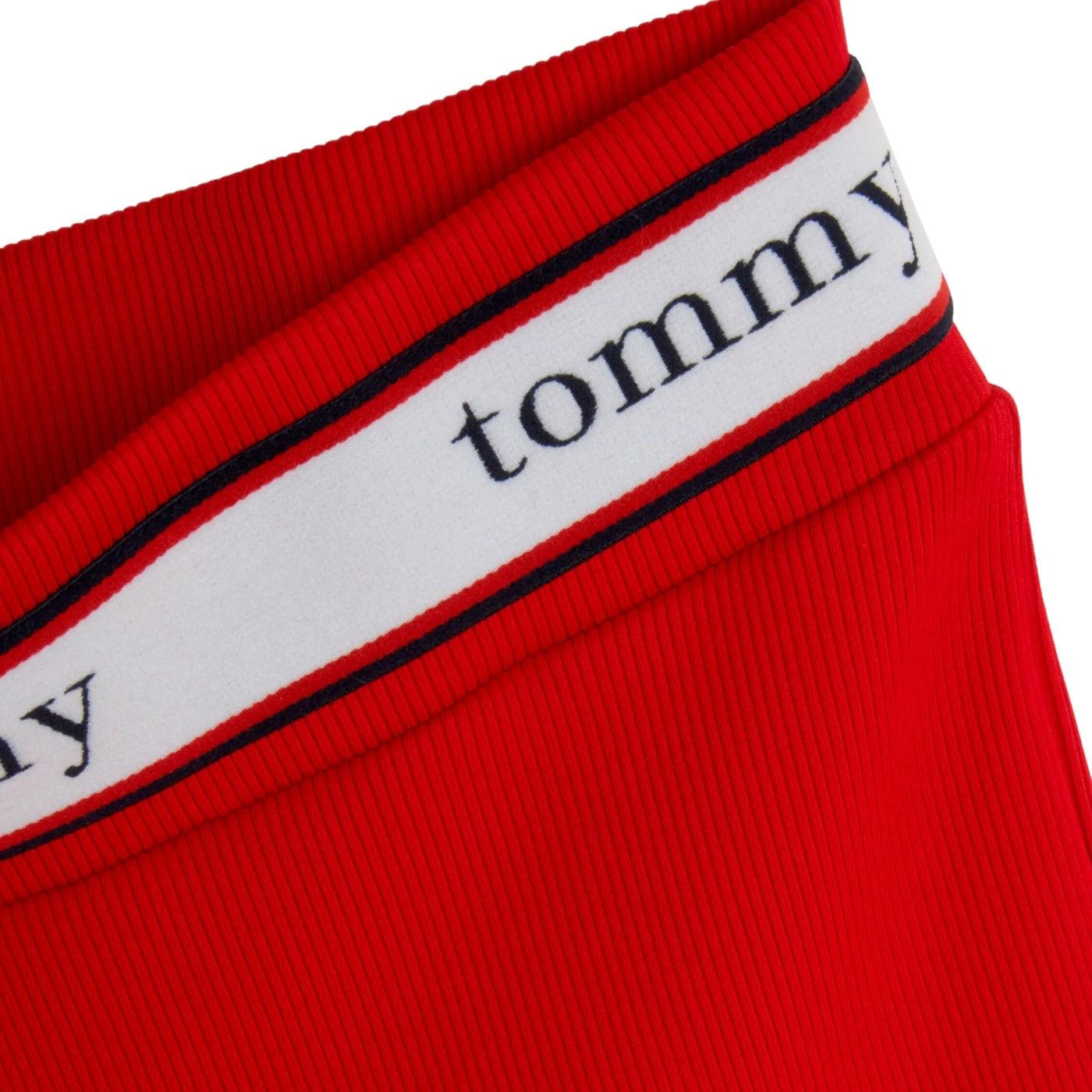 Tommy Hilfiger női Jersey Cycling Rövidnadrág | Piros