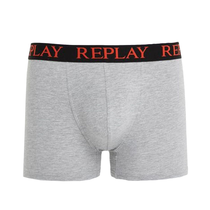 REPLAY Férfi Boxer Szett 2db | Szürke Multi