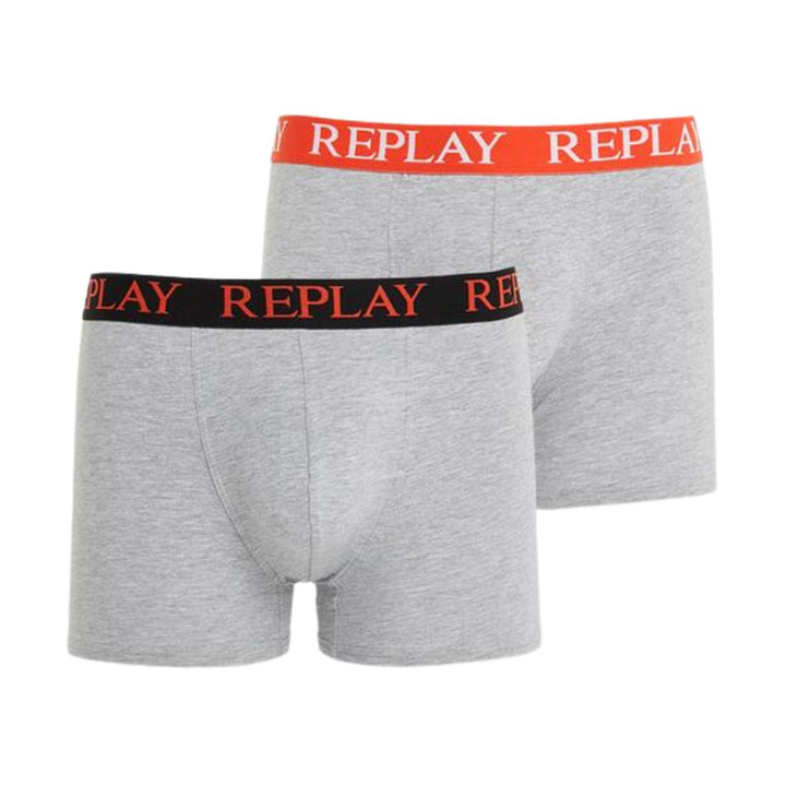 REPLAY Férfi Boxer Szett 2db | Szürke Multi